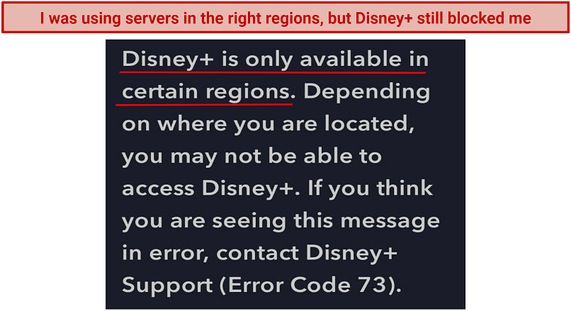 Blocked By: Disney+, Hulu, HBO Max, and Amazon Prime Video